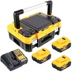Dewalt Dcb 1104 P3t Akku Starter Set 18 V Mit 3x Akku 5,0 Ah + Dcb 1104...