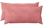 Kissenbezug 2 Pcs Heerlen Rosa 40 X 70 Cm Samt Vidaxl
