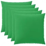Kissenbezug 6 Pcs Heerlen Gr&uuml;n 80 X 80 Cm Polyester Vidaxl