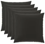 Kissenbezug 6 Pcs Heerlen Schwarz 60 X 60 Cm Polyester Vidaxl