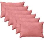 Kissenbezug 6 Pcs Houten Rosa 50 X 75 Cm Samt Vidaxl