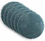 Kissenbezug 6 Stk. Heerlen Blau &Oslash; 40 Cm Chenille-stoff Vidaxl