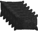 Kissenbezug 6 Stk. Houten Anthrazit 50 X 75 Cm Chenille-stoff Vidaxl