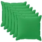 Kissenbezug 6 Stk. Houten Gr&uuml;n 40 X 40 Cm Polyester Vidaxl