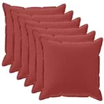 Kissenbezug 6 Stk. Houten Weinrot 40 X 40 Cm Polyester Vidaxl