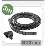 Quadrios 25ca738 25ca738 Kabelschlauch 22 Mm (max) Schwarz 3 M