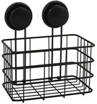 Panier De Douche Milady Avec Ventouses Noir - Msv