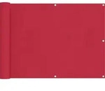 Vidaxl Balcony Screen 75 X 300 Cm Oxford Fabric Rectangular Burgundy