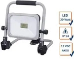Led Baustrahler 20watt Tragbar, Akku & Netzteil 3 Stufen, Klappbare Arbeitslampe