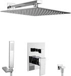 Paulgurkes - Unterputz Dusch Set 40cm Rainshower Duschsystem Duschset