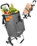 Homecall Einkaufstrolley Klappbar Einkaufswagen 3 In 1 Shopping Trolley Mit