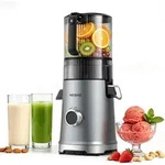 Yashe Slow Juicer Zm1921, 600 W, 150 Mm Einf&uuml;llschacht, 3-in-1, Silber