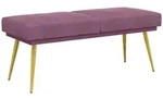 Doppellagige Bank Lila 120 X 45 X 46 Cm Samt Vidaxl