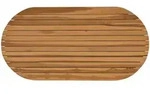 Vidaxl Table Top 100 X 50 X 3.5 Cm Oval Solid Teak Wood Natural