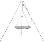 Bbq-toro Dreibein Schwenkgrill Mit &Oslash; 60 Cm Grillrost, Edelstahl, H&ouml;henverstellbar
