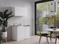 K&uuml;che Minik&uuml;che Singlek&uuml;che K&uuml;chenzeile Pantry Wei&szlig; Levin 100 Cm Respekta