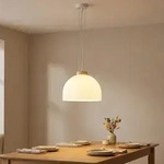 Led H&auml;ngeleuchte Pendelleuchte Wohnzimmerlampe H&ouml;henverstellbar Wei&szlig; H 120 Cm