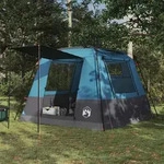 Vidaxl Party Tent 10-person Blue 185t Polyester With Pu Coating