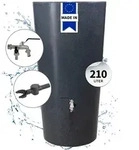 Garantia Stone 2in1 Regentonne Komplett-set 210 Liter Lava Inkl.