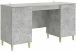 Schreibtisch Betongrau 142,5 X 50 X 75 Cm Holzwerkstoff Vidaxl