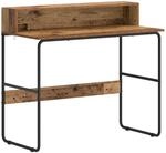Schreibtisch Mit Stauraum Altholz 100 X 50 X 91 Cm Vidaxl