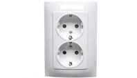 Simon 10 Doppel-schuko-steckdose Mit Jalousien, Wei&szlig;, 16 A, 250 V, Ip20,...
