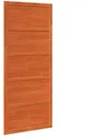 Scheunent&uuml;r 100 X 2,5 X 208 Cm Massives Kiefernholz Wachsbraun Vidaxl