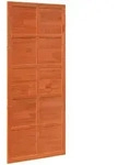 Scheunent&uuml;r 100 X 2,5 X 208 Cm Massives Kiefernholz Wachsbraun Vidaxl