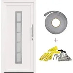 Vordert&uuml;r 98 X 208 Cm Pvc Wei&szlig; Vidaxl