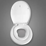 Toilettensitz Wc Sitz Deckel Absenkautomatik, Kunststoff, Fix-clip, Mit...