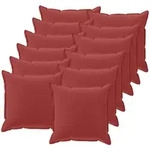 Kissenbezug 12 Stk. Houten Weinrot 50 X 50 Cm Polyester Vidaxl