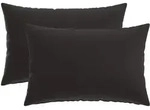 Kissenbezug 2 Pcs Heerlen Schwarz 40 X 60 Cm Polyester Vidaxl