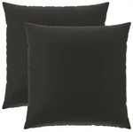 Kissenbezug 2 Pcs Heerlen Schwarz 65 X 65 Cm Polyester Vidaxl