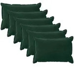 Kissenbezug 6 Pcs Houten Dunkelgr&uuml;n 40 X 60 Cm Samt Vidaxl