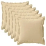 Kissenbezug 6 Stk. Houten Beige 70 X 70 Cm Polyester Vidaxl