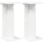 Vidaxl Plant Stand 2 Pcs White 25 X 25.5 X 60.5 Cm Engineered Wood