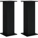 Vidaxl Plant Stand 2 Pcs Black 30.5 X 30 X 80.5 Cm Engineered Wood