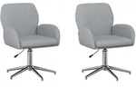 B&uuml;rost&uuml;hle 2 Stk. 54 X 58 X 90 Cm Hellgrau Stoff Vidaxl