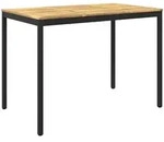 Gartenbar-tisch Wei&szlig; Und Schwarz 147 X 88,5 X 105 Cm Vidaxl