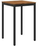 Gartenbar-tisch Nat&uuml;rlich Und Schwarz 70 X 68,5 X 105 Cm Vidaxl