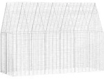 Vidaxl Rabbit Cage Silver 300 X 100 X 210 Cm Galvanised Steel