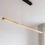 H&auml;ngeleuchte Led 120 Cm Lang H: Max. 120 Cm Holz 3000 K 3280 Lm Skandinavisch