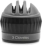 Messersch&auml;rfer 3 Claveles Ergonomisch Schwarz 10x10 Cm
