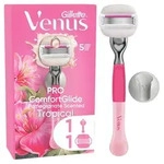 Gillette Venus Pro Comfortglide Tropical Rasierapparat 1 Klinge+duschh&auml;nger