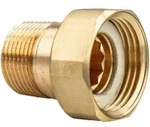 Rotguss Anschlussverschraubung Ag/ig 3/8 X 1/2 Zoll - Typ 3335 - Flachdichtend -