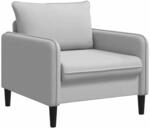 Xl-sessel Hellgrau Samt Vidaxl