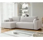 Ecksofa Mit Schlaffunktion Luna Max In Stoff Poso Altwei&szlig; Ottomane Links