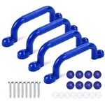 Relaxdays Kletterger&uuml;st Griffe, 4er Pack, Je Haltegriff Bis 100 Kg, Spielturm &