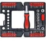 Bgs Technic - Bit-/steckschl&uuml;ssel-einsatz-satz Mit Ratschen-drehgriff F&uuml;r Bits,
