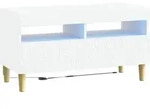 Vidaxl Led Tv Cabinet White Engineered Wood